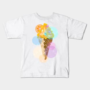 Mango Ice Cream with a Slice of Orange Kids T-Shirt